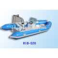 RIB520 borracha barco barco inflável rígido casco do barco com CE